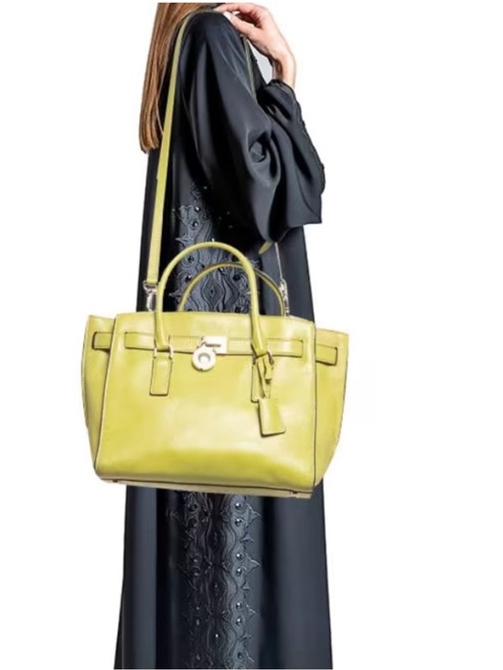 MICHAEL Michael Kors Handbags - MICHAEL KORS Hamilton Yellow/Lime Green Satchel Bag Leather New Without Tags!